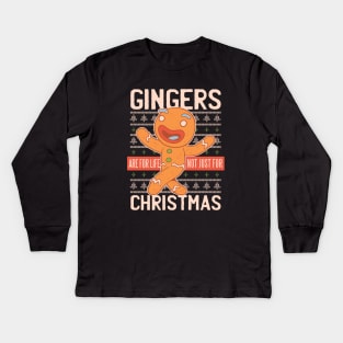 GINGERBREAD ARE FOR LIFE Kids Long Sleeve T-Shirt